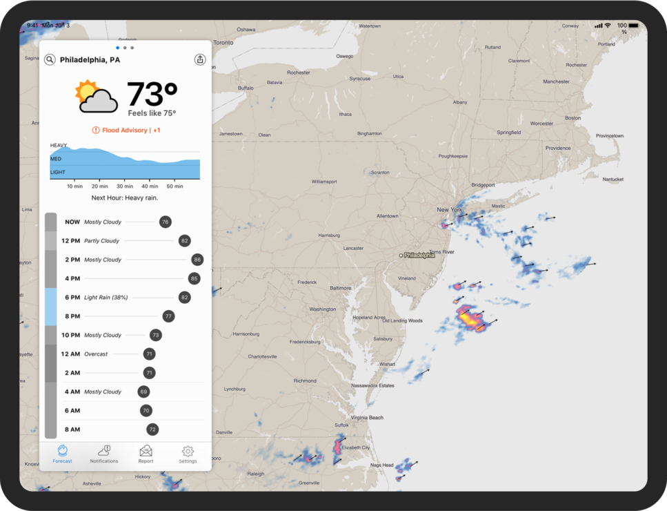 Dark sky tablet